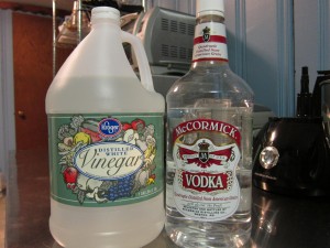vinegar and vodka