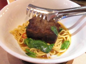 Short rib with noodles