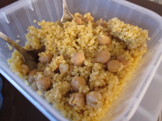 Quinoa and chickpeas