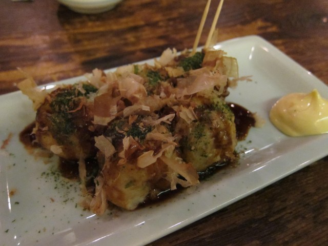 Takoyaki and kewpie mayo