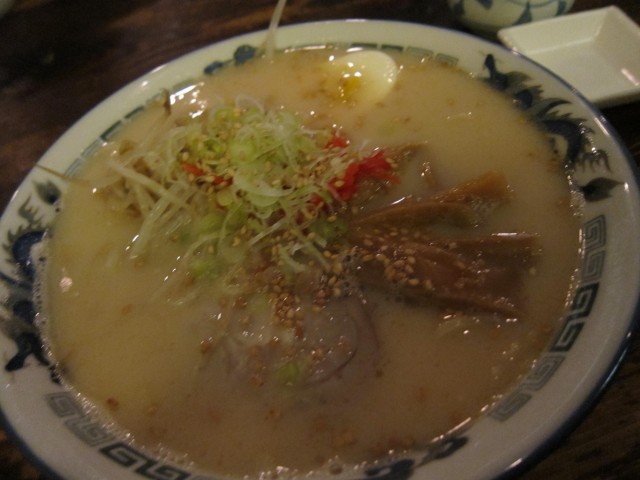 Pork ramen in sesame broth