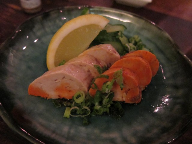 Ankimo aka monkfish liver, in ponzu sauce