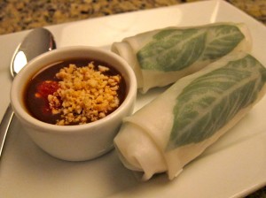 Garlic Thai spring rolls