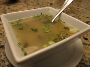 Garlic Thai miso soup