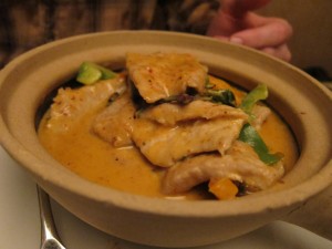 Panang curry at Garlic