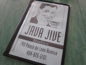 Java Jive breakfast menu