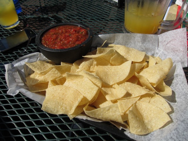 Chips and salsa at Raging Burrito