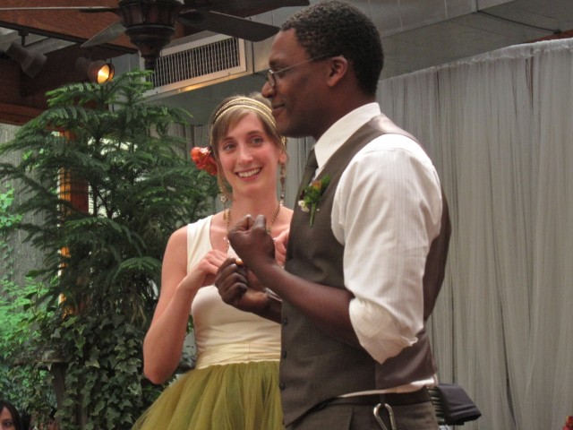 Chinua and Katie happy to be married