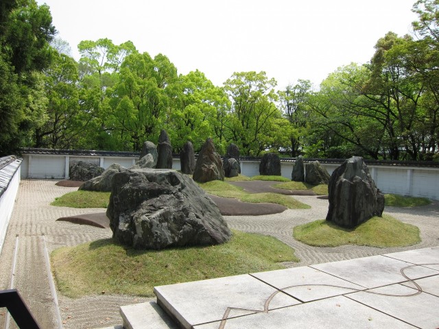 Osaka Castle rock garden