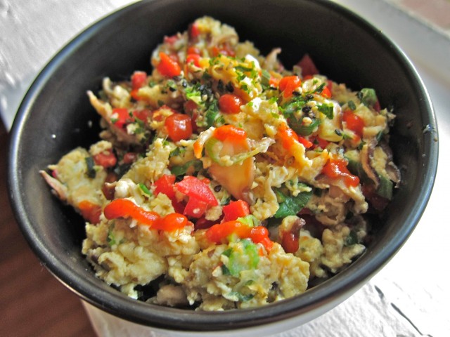 Tamago scramble donburi