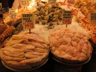fresh fish at Pike Place