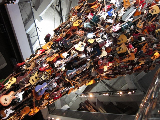 Tower of guitars