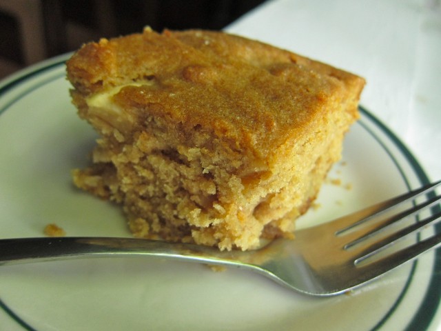 Apple cake slice