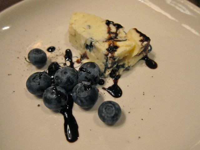 Bleu cheese and blues with port balsamic