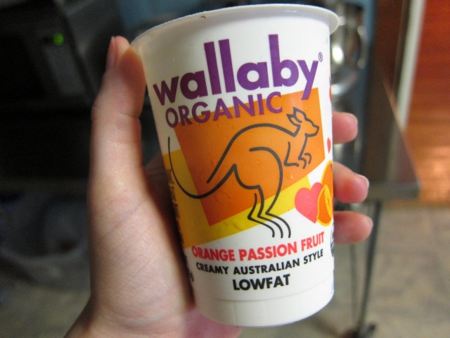 Wallaby orange passionfruit yogurt