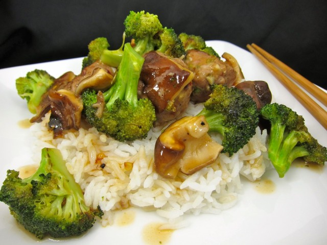 Sweet and sour glazed mushroom