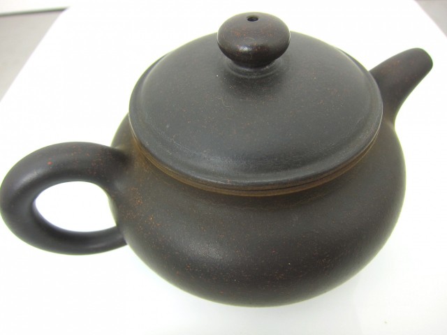 Yixing pot in lightbox