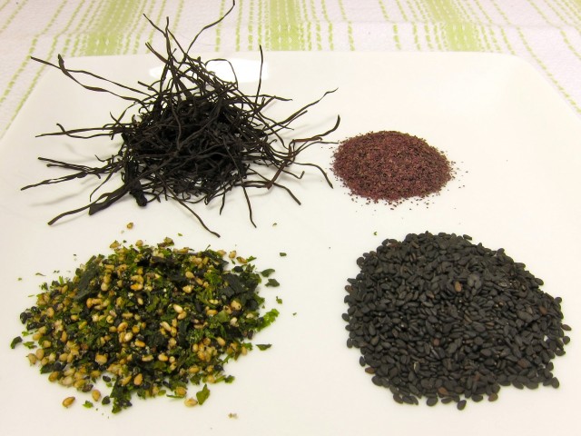 arame, dulse, furikake, black sesame