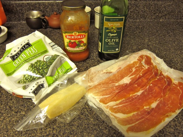 ingredients for gnocchi dinner