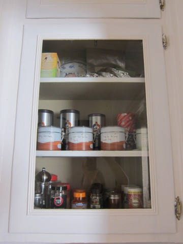 Tea and spice cabinet