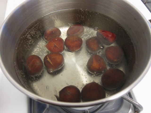 boiling chestnuts