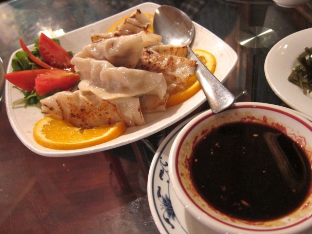 Cafe 101 pork dumplings