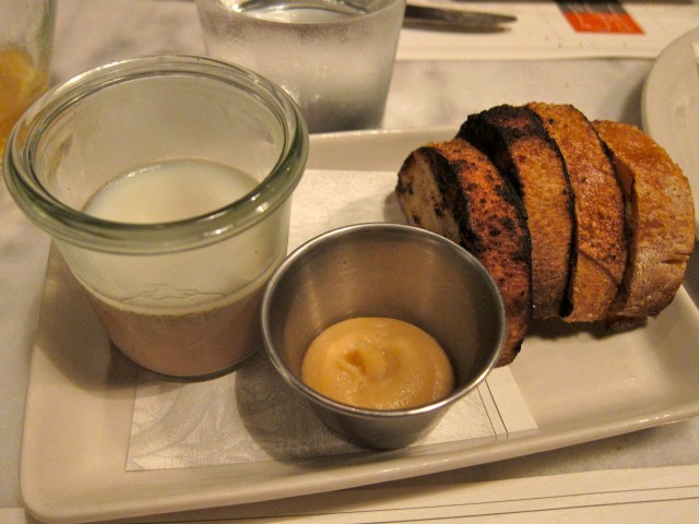 Chicken liver mousse and apple butter