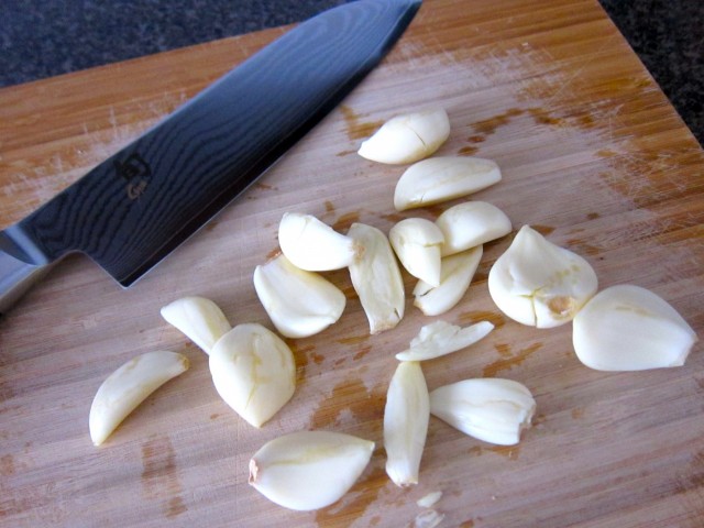A whole head of garlic
