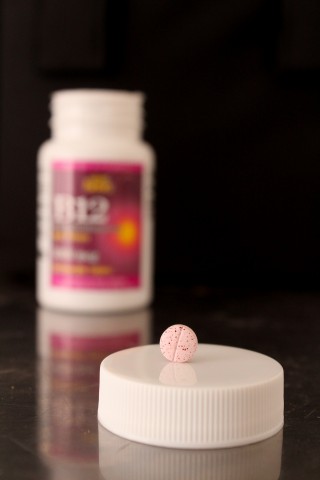 B12 pill on cap