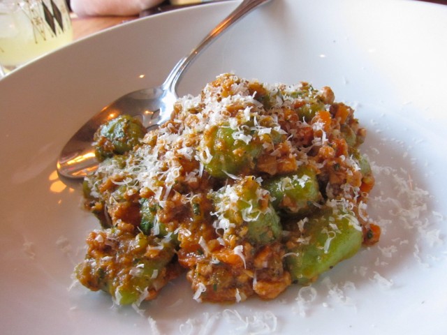 Gnocchi verde with rabbit ragu