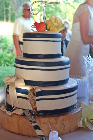 A cut in the wedding cake