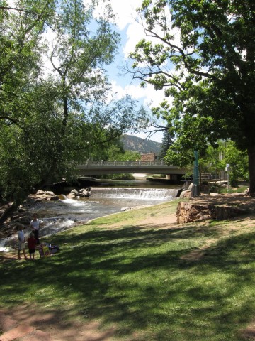 Bridge beside Boulder Creek Path