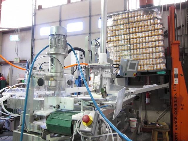 Upslope canning machine